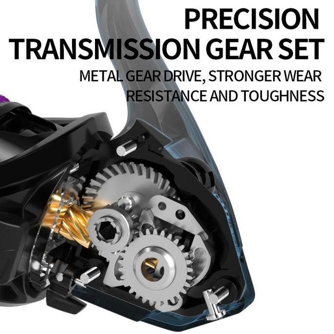 Caldari Reel Powerful Handle HP/HE 1000 - 7000 Reel Pancing Metal Power Handle Quality Reel EVA/Meta