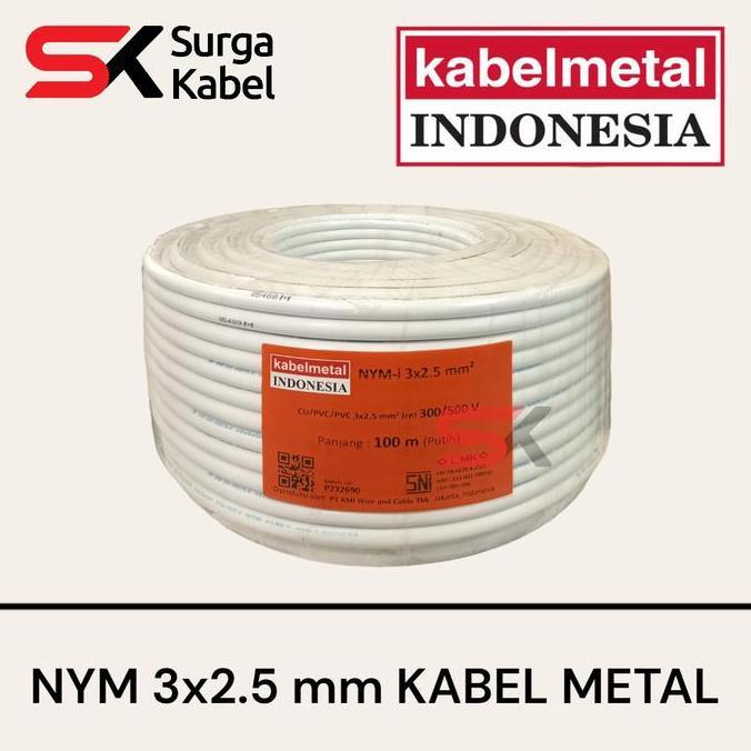 Promo NYM 3x2.5 mm KABEL METAL/ kabelmetal NYM 3 x 2.5 mm/ kabel kawat 3x2.5 Diskon