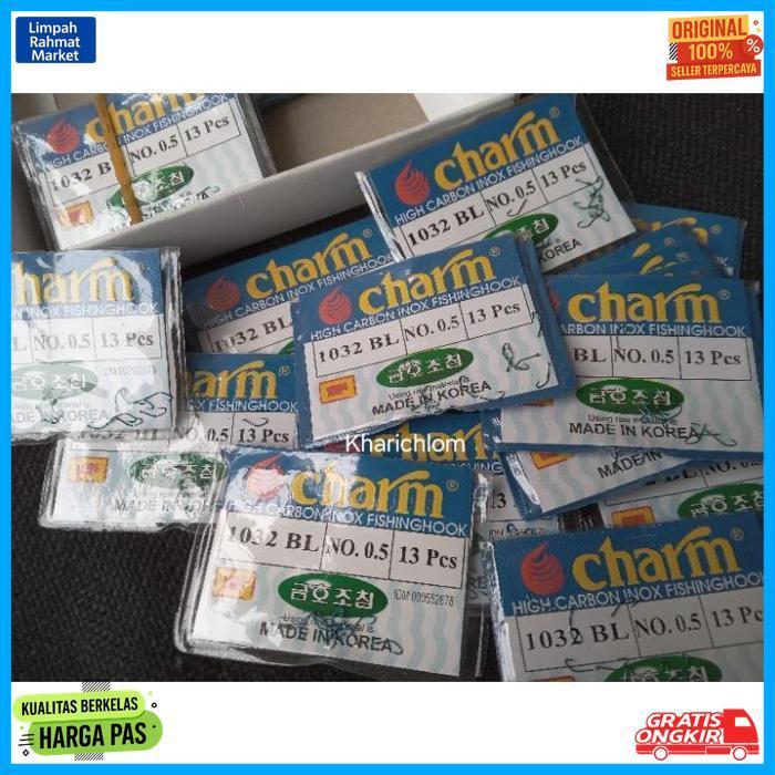 Exclusive Mata Kail Pancing Wader No.0,5 Kail Karbon Charm Untuk Mancing Ikan Kecil Seperti Wader/Uc