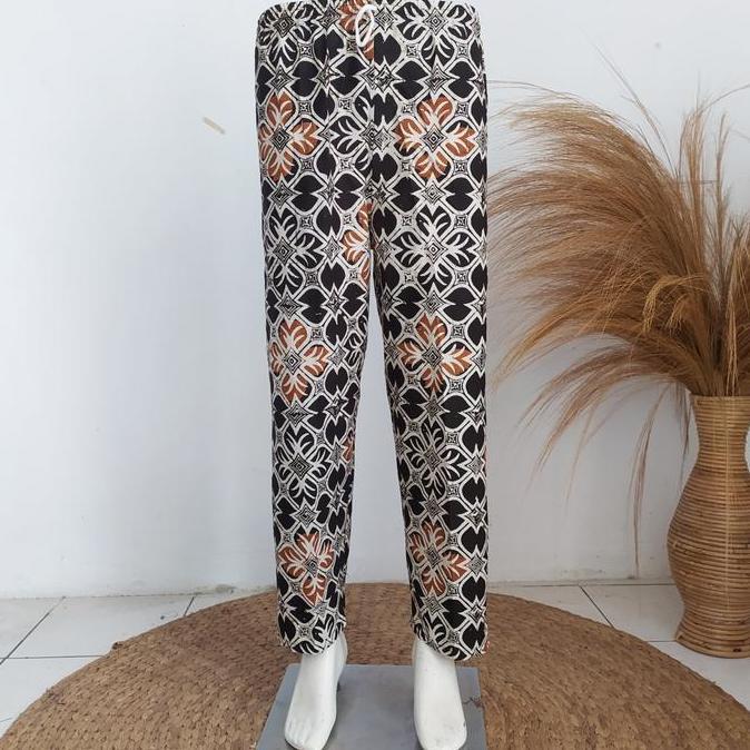 Celana Panjang Kulot Batik Cap Sogan Pria Allsize Dewasa
