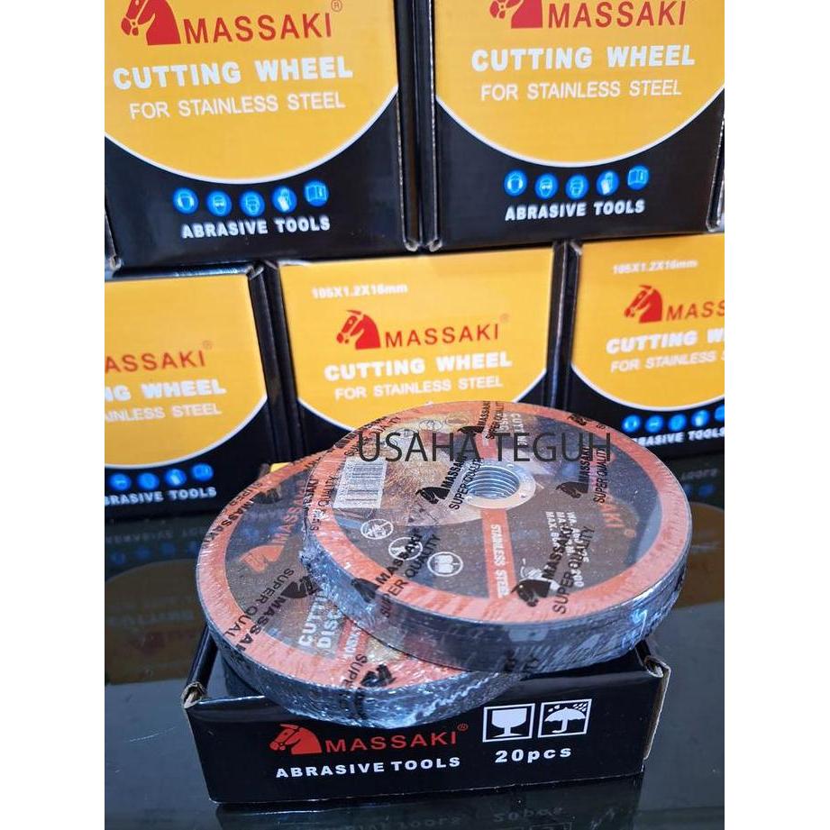 Batu Gerinda cut potong 4x1 Tipis Mata gerinda Massaki (20pcs)