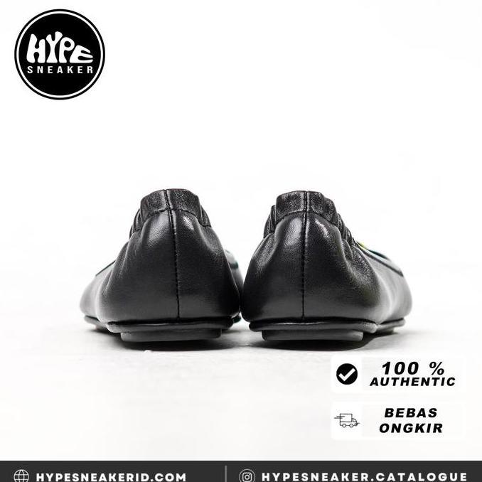 Sandal TORY BURCH MINNIE BALLERINA GHW BLACK 100% ORIGINAL