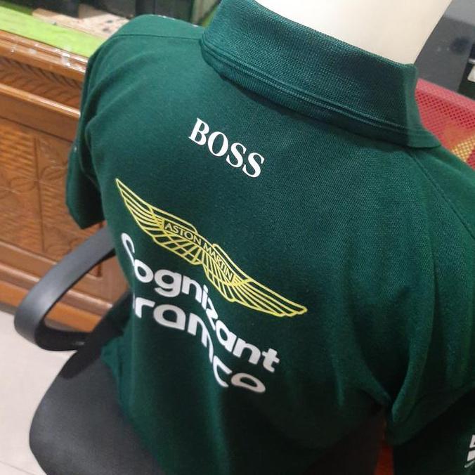 DF46 >> kaos polo shirt  F1 Aston Martin Racing Team