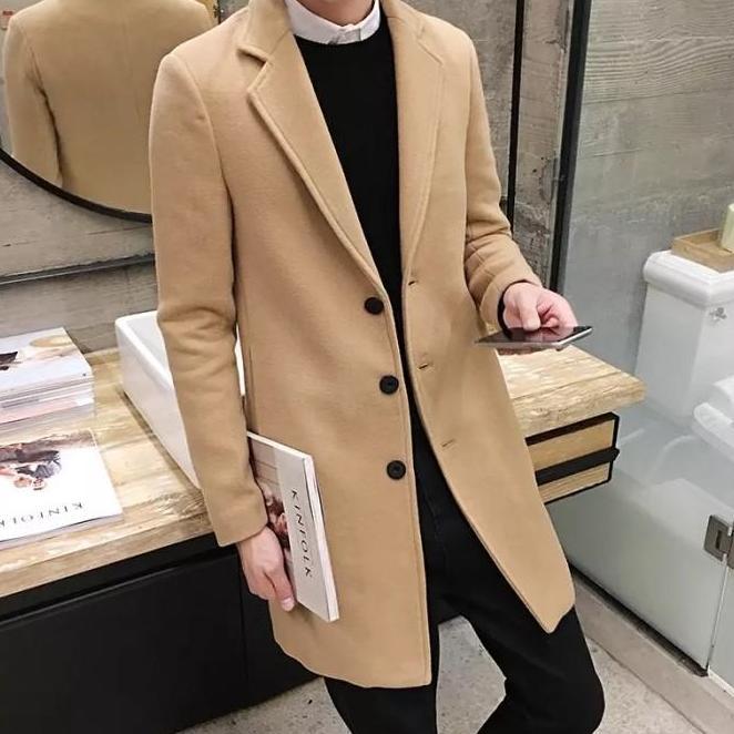 Jaket Panjang / Blazer Coat Pria Model Jas Korea