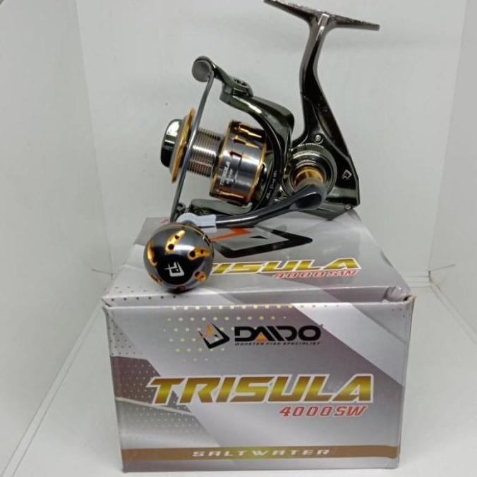 Ril Rell Daido Trisula SW 4000 Gulungan Pancing Rel Reel Katrol Katrol Katrol Katrol