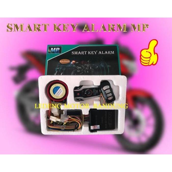 Smart Key Alarm MP Motor Remote Bunyi Stater Jarak Jauh 2 Arah Two Way