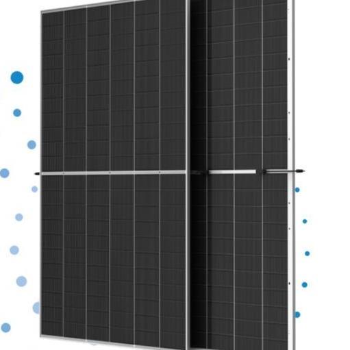 Panel Surya Bifacial 700 WP TOPCon Dual Glass Solar Panel 22.5% Efisiensi, +0~+5 W Tolerance, 680710