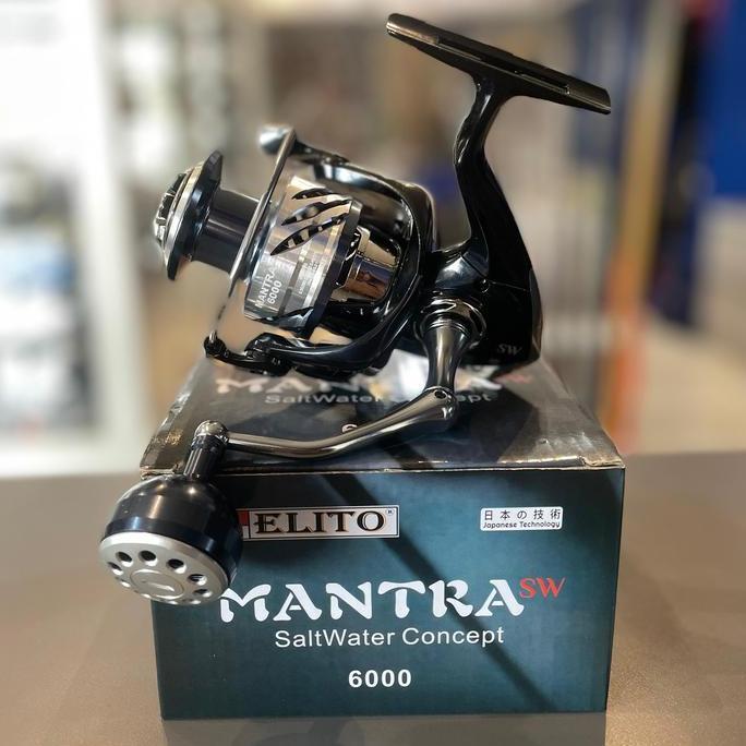 Reel Spinning Elito Mantra SW Kerekan Pancing Salt Water untuk mancing di Laut Power Handle anti kar