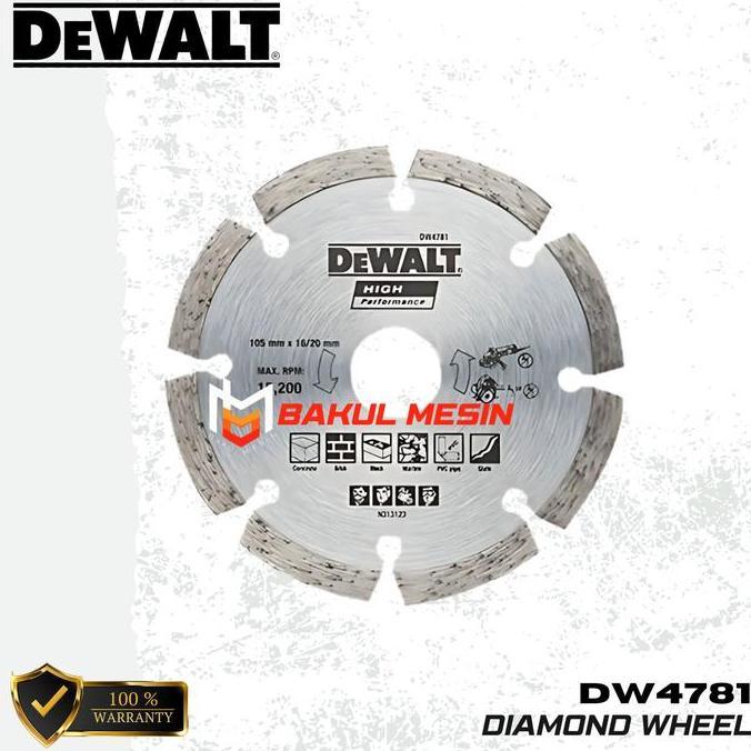 DEWALT DW4781 Mata potong keramik batu gerinda diamond wheel