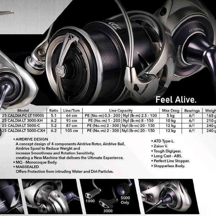 Reel Daiwa Caldia 2025 LT 3000XH | 5000C