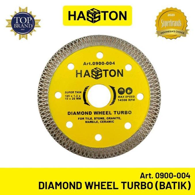 Hasston Prohex Diamond Wheel Turbo Mata Pisau Potong Granit Turbo 4"