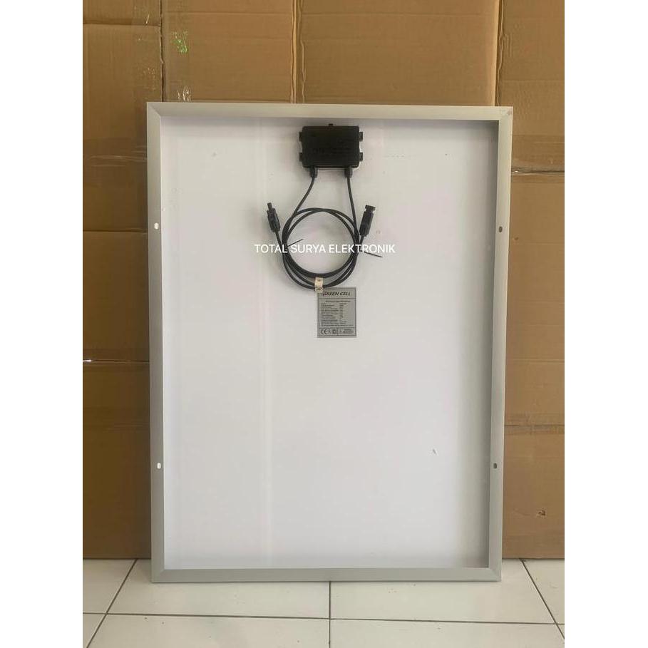 PANEL SURYA / SOLAR CELL / SOLAR PANEL GREEN CELL 100WP MONO