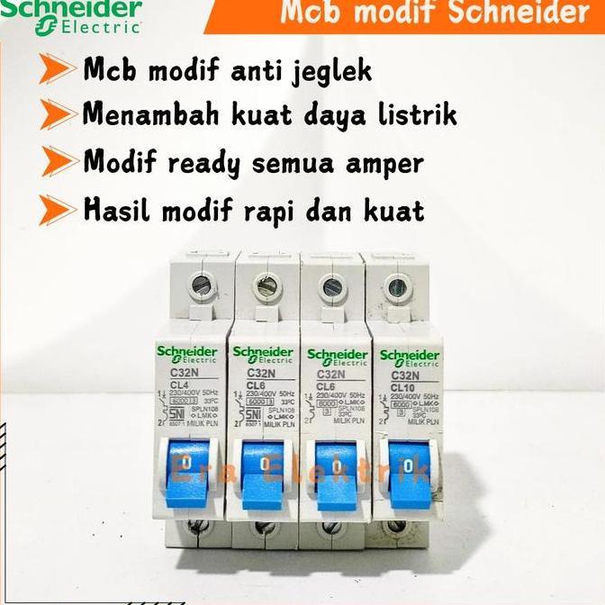 Mcb Schneider PLN mcb modif Schneider 2a modif 4a-50a mcb modif anti jeglek