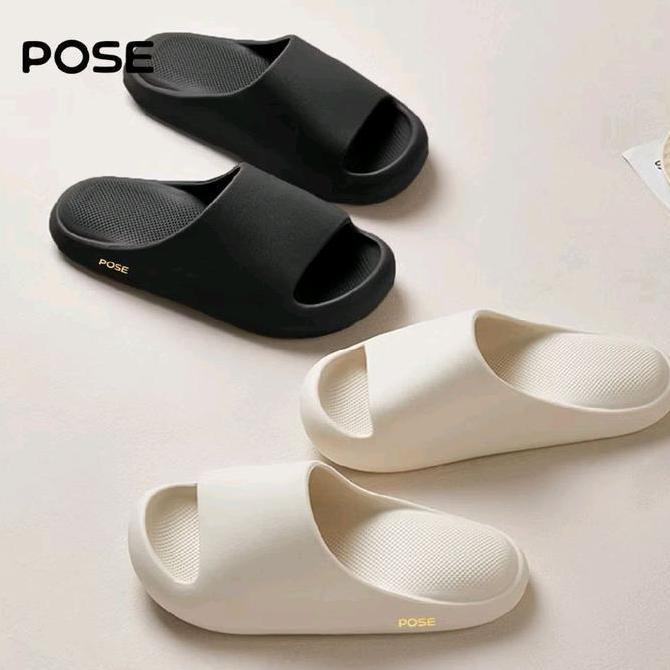Posee Sendal Selop Karet Eva Wanita Pria Anti Slip Nyaman Trendy Kasual Shoes Ringan Awet