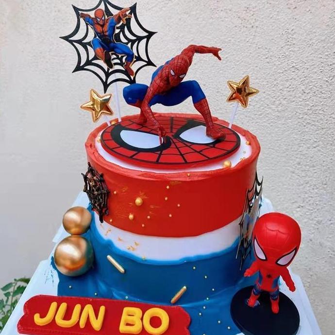FIGURE SPIDERMAN BESAR KUALITAS PREMIUM CAKE TOPPER SPIDERMAN JUMBO Promo Premium