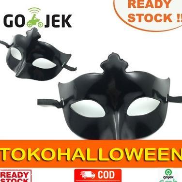 TOPENG PESTA TOPENG PARTY TOPENG HITAM POLOS TOPENG TAHUN BARU