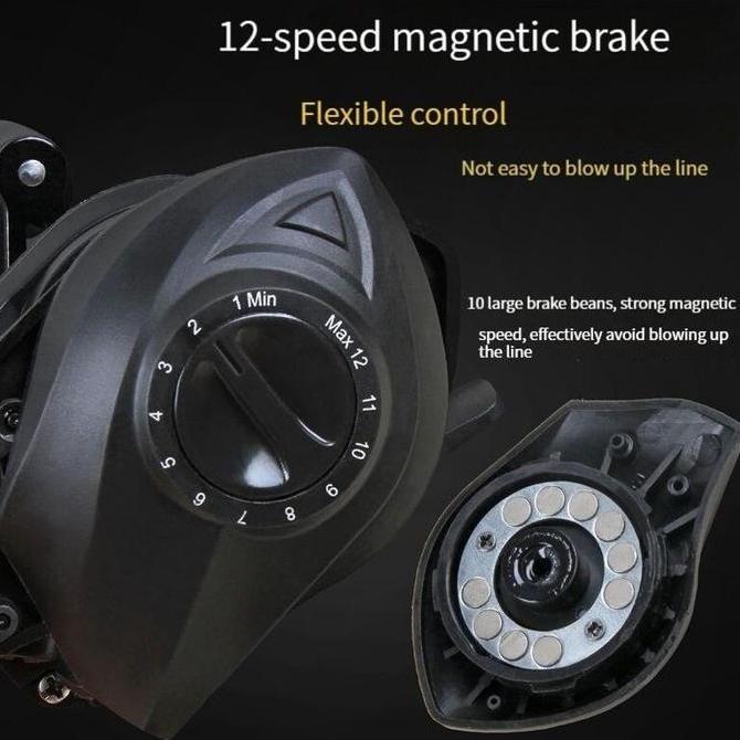 DAIWA Reel Mesin Pancing Casting Reel Bc Reel Baitcasting Reel 50kg Max Drag Fishing Reel Double Spo