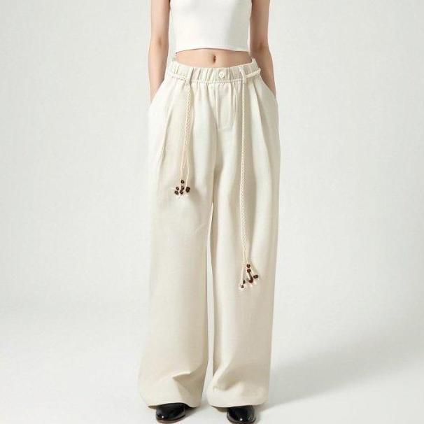 Accessible Luxuryready Sto Cozy White Sweatpants With Button 101 Sporty Long Pants Celana Panjang Ku
