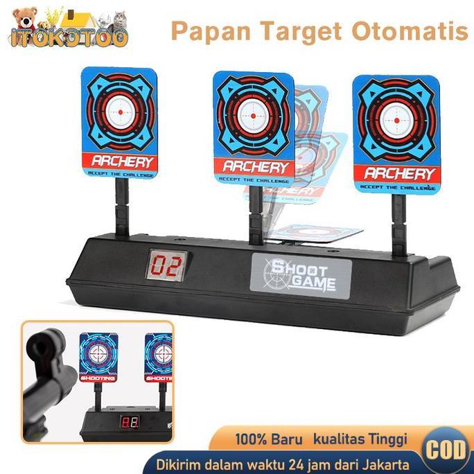 PAPAN TARGET OTOMATIS ELEKTRIK SASARAN TEMBAK SHOOTING TARGET ORIGINAL DAN TERPERCAYA