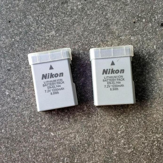 Baterai Batre Batrei En-El14A Nikon D3200 D3300 D5200 D5300 Ori Second