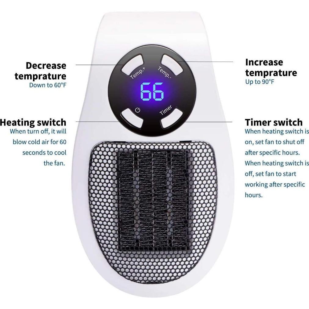 Heater Portable Alat pemanas Ruangan /Alat penghangat Suhu Ruangan Premium