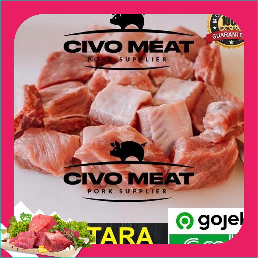 Ribs / Iga Babi Import - Paikut Babi Import Potong Sop 500 Gram Baru