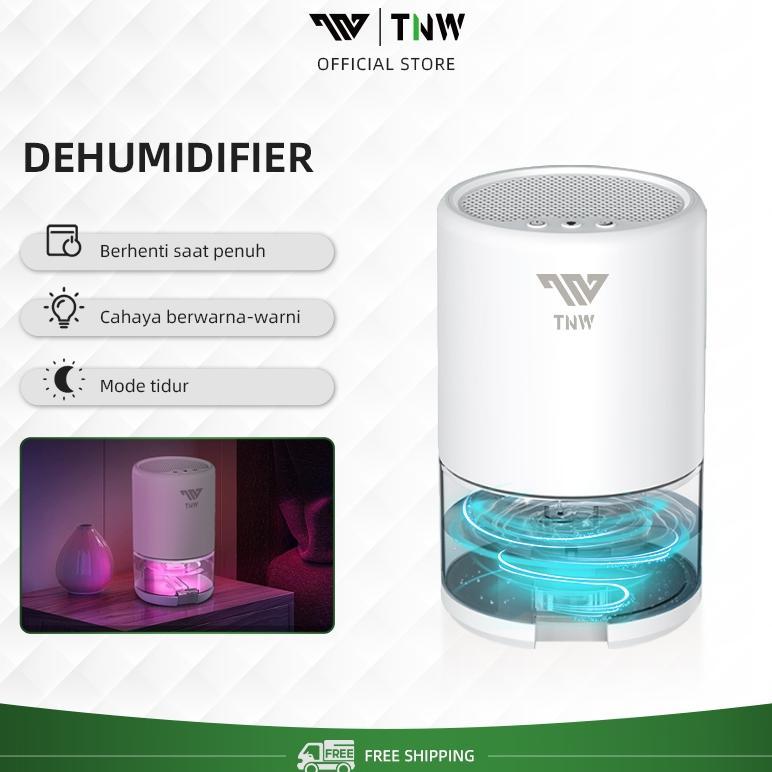 TNW HD10 Dehumidifier 1L Air Dryer 2 In 1 Air Purifier Portabel Dehumidifier Serap Air Penyerap Kele