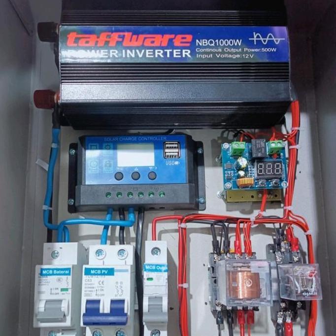 Paket Lengkap Panel PLTS Panel Surya Solar Cell Inverter SCC ATS