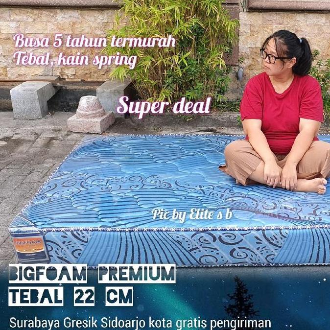 TERMURAH - Bigfoam Premium Quilting kasur busa Tebal 22 cm garansi resmi