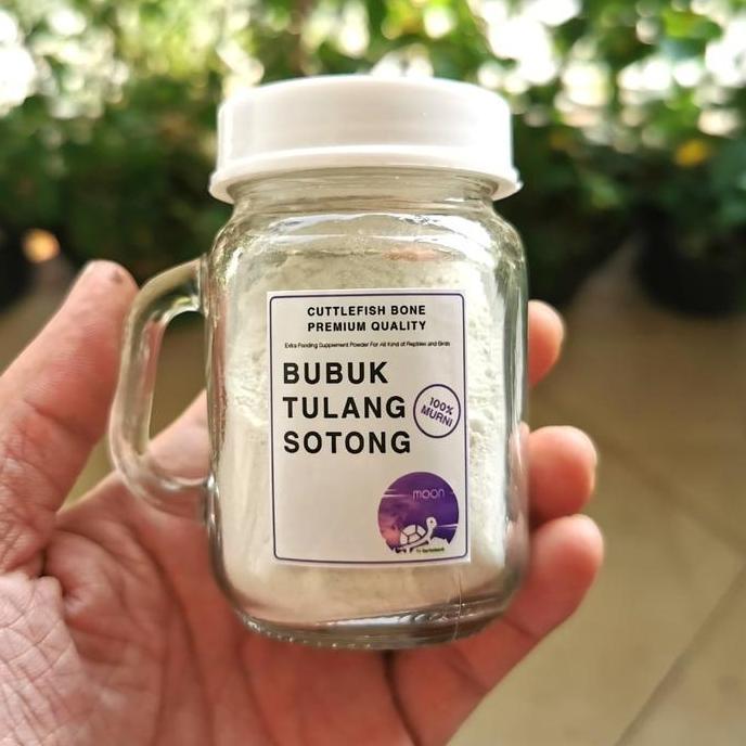 TERMURAH - MOON BUBUK TULANG SOTONG MURNI - REPTILE CALCIUM - TORTOISE CALCIUM