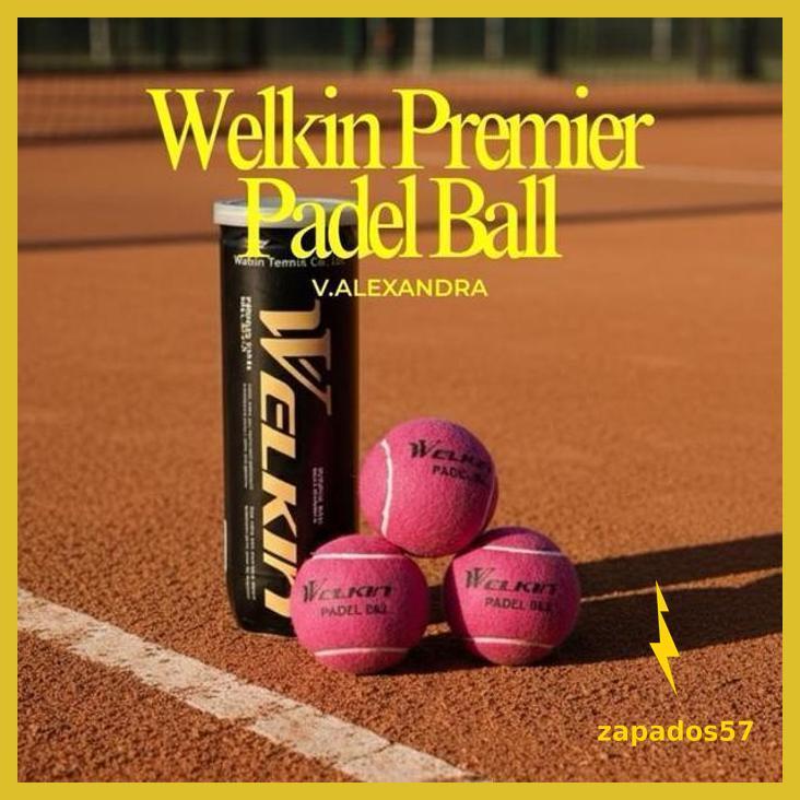 WELKIN PREMIER PADEL BALL BOLA - PINK GOOD QUALITY