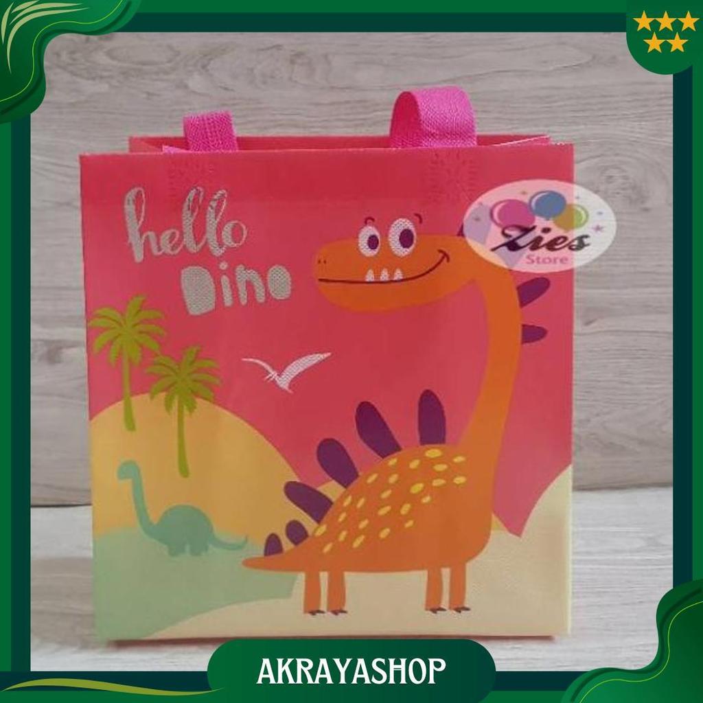 Tas Souvenir Ulang Tahun / Goodie Bag / Tas Ulang Tahun Dinosaurus-S Zs Promo