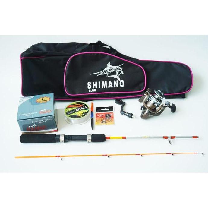 SET PANCING KOMPLIT MINI REEL DAN JORAN LENTUR KEKUATAN HINGGA 8KG