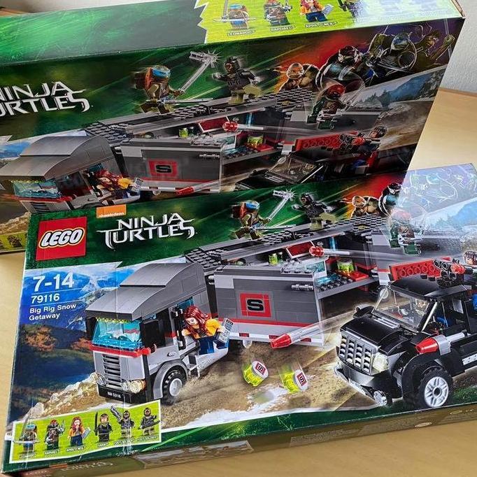 lego 79116 ninja turtle big rig snow getaway