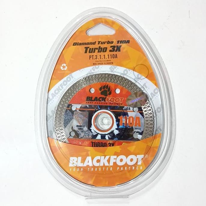Mata pisau potong keramik granit turbo Blackfoot 4"