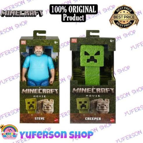 Mattel Minecraft Movie Large Figure Steve JFR65