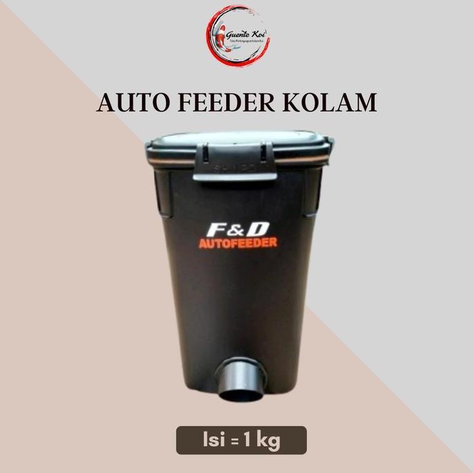 Auto Feeder F&D / Tempat Pakan Otomatis Kolam / Mini Auto Feeder 1kg