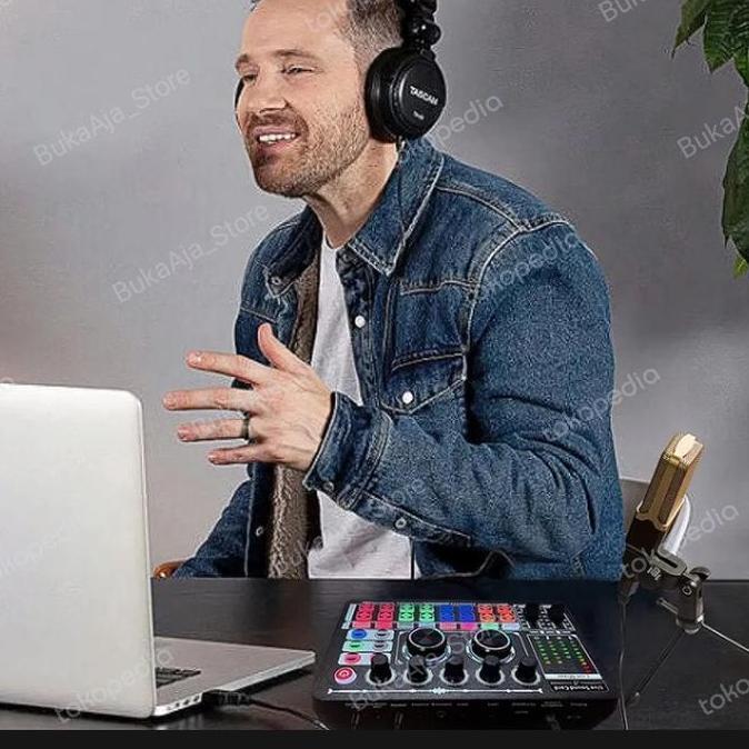 F999 Pro souncard Live Streaming External Wireless Mixer Bluetooth Dj