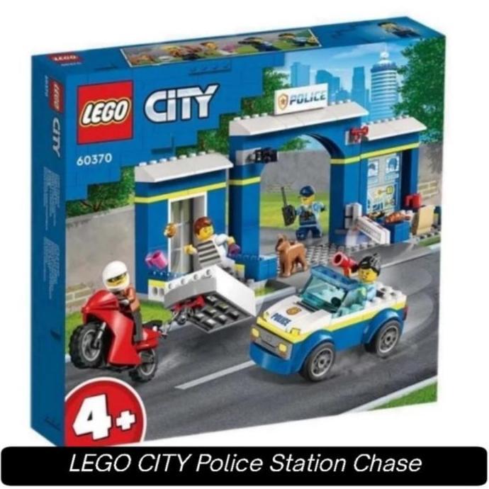 Lego City Police Station Chase DIY Kantor Mobil Motor Polisi