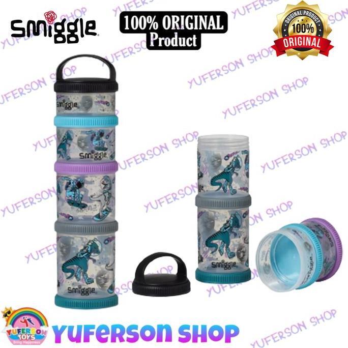 Smiggle Better Together Snack Stack Babies & Kids Snack Storage Black