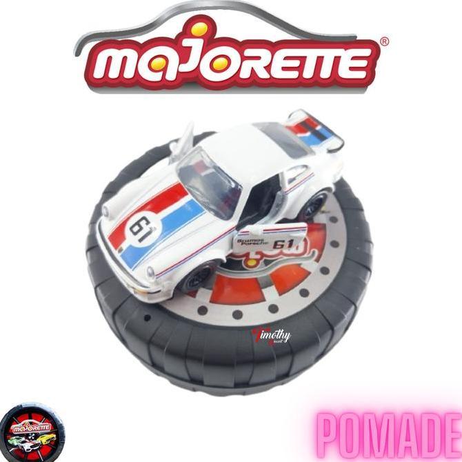 Diecast Majorette Pomade Porsche 934 Putih List 61 New Loose Open Door