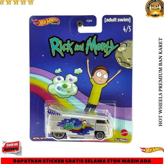 Hot Wheels Premium Rick Morty Volkswagen VW Drag Bus T1 Panel A100