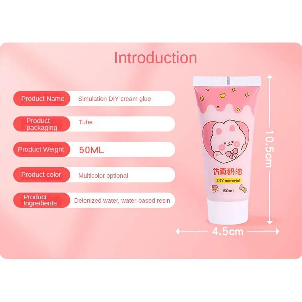 5PCS DECO CREAM / LIQUID CLAY / FAKE WHIPPED CREAM / SIMULATION CREAM