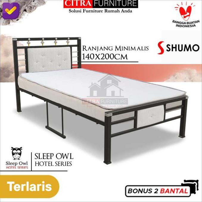 Promo Ranjang besi minimalis 140x200 Diskon