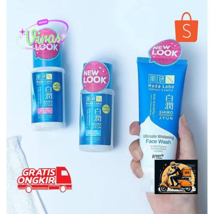vb-8 HADA LABO Shirojyun Ultimate Whitening Face Wash / Whitening Lotion / Whitening Essence / White
