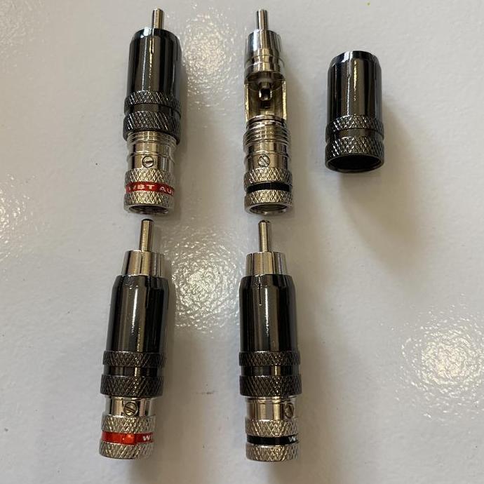 Promo Jack rca model wbt locking per 4 pcs , rca plug wbt COD