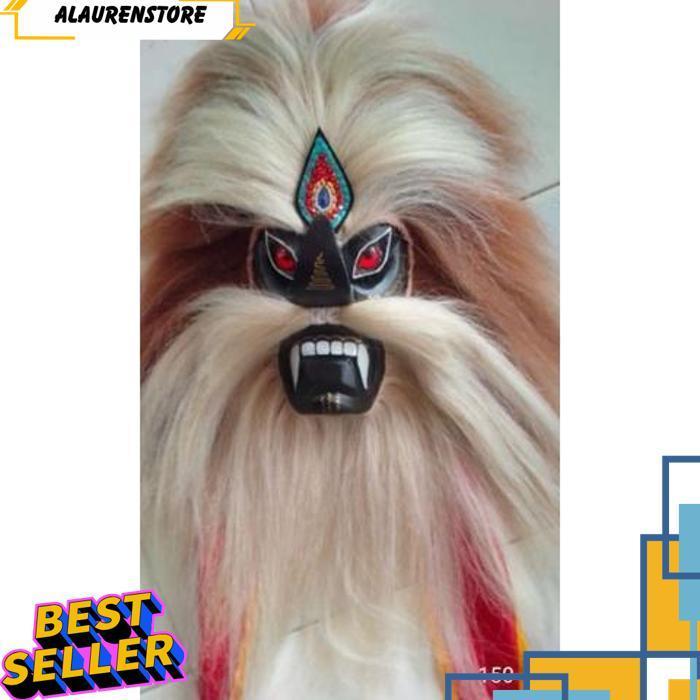 Topeng Bujang Ganong Topeng Ganongan Ponorogo Topeng  Hitam [Br 1111]