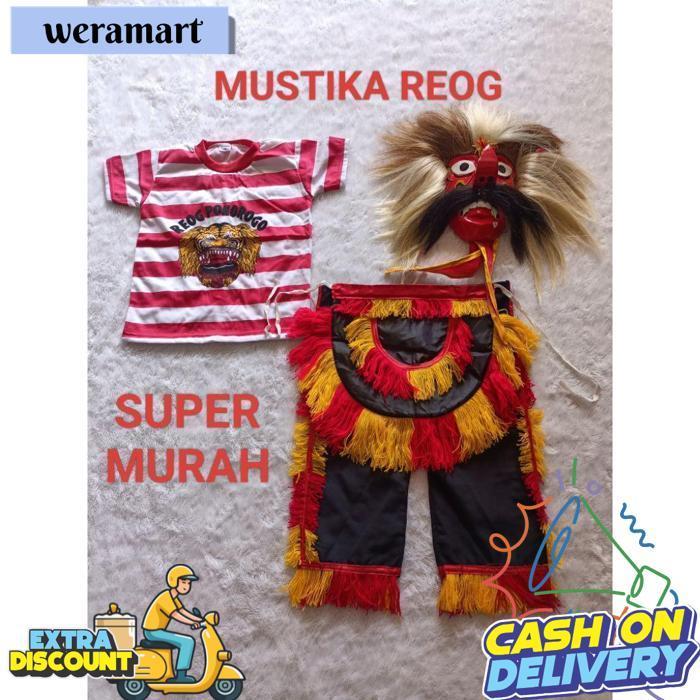 Paket Baju Reog Dan Ganongan, Paket Baju Ganong, Paket Baju Jaranan Dan Ganong, Baju Reog Anak, Baju