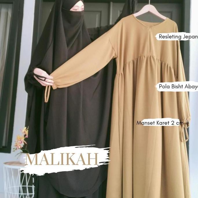 GAMIS/ ABAYA MALIKAH by FQueensha ( Hanya gamis) Abaya nyaman Lembut Syari