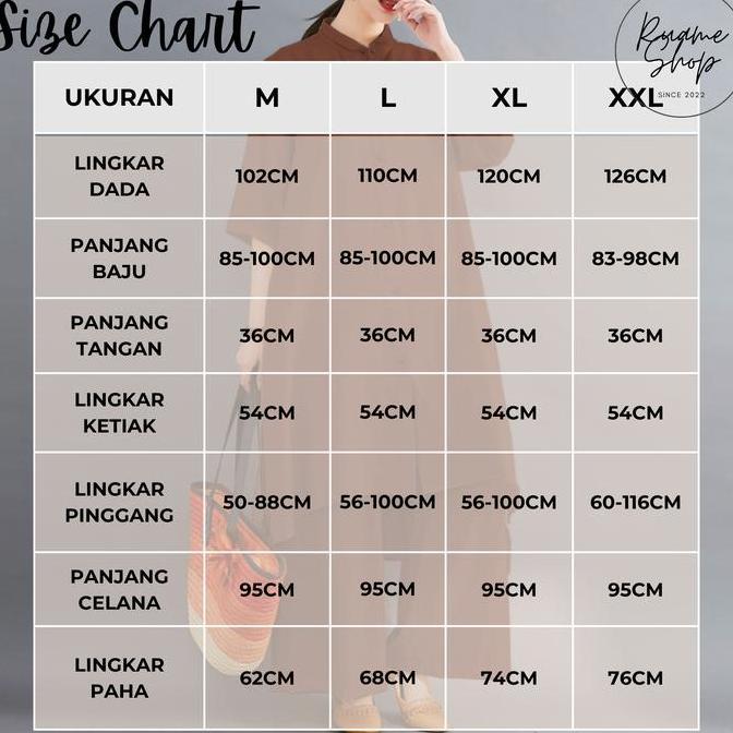 Lavanya Setelan Kemeja Tunik Dan Celana Kulot Panjang Wanita Busui Polos Basic Jumbo Bahan Katun Lin